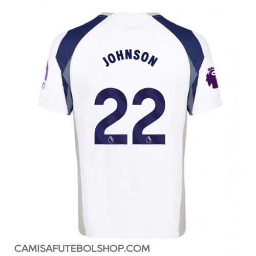 Camisa de time de futebol Tottenham Hotspur Brennan Johnson #22 Replicas 1º Equipamento 2025-26 Manga Curta